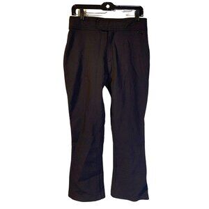 LL Bean Women's Schoeller Ski Snow Pants Size 10 Black Flared 28.5 Inseam Hemmed
